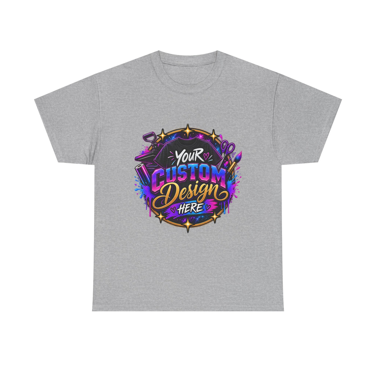 Custom Design Graphic Tee — "Your Custom Design Here"