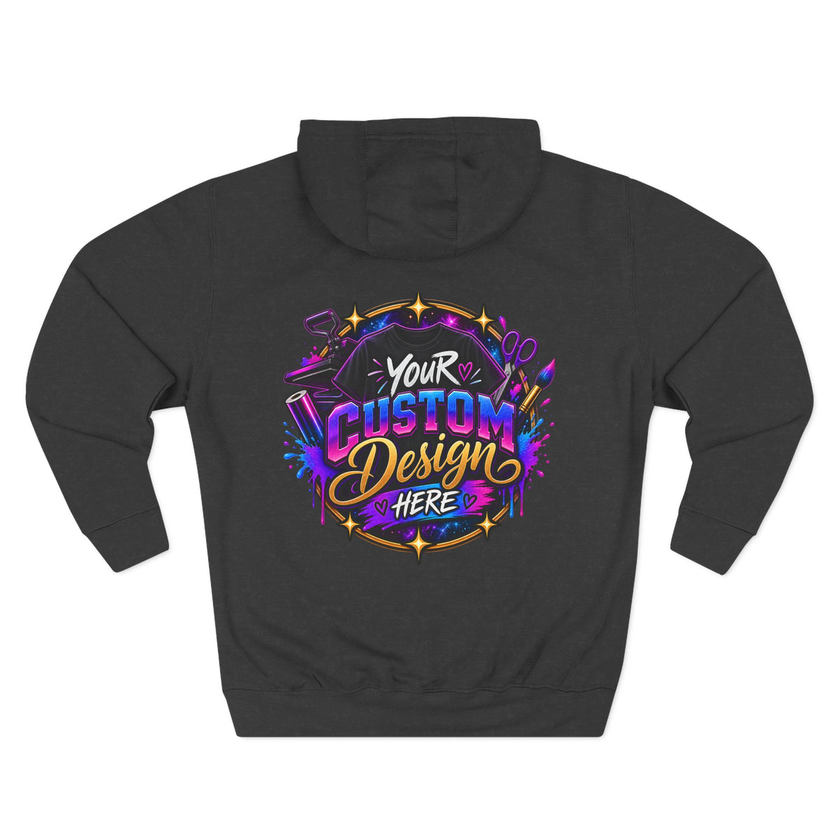 Custom Graphic Hoodie - Your Custom Design Here Fleece Pullover