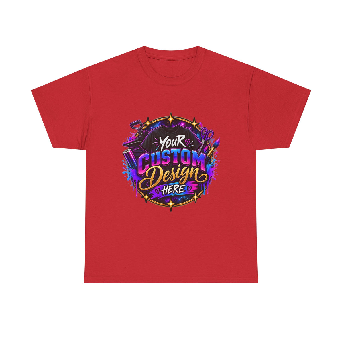 Custom Design Graphic Tee — "Your Custom Design Here"