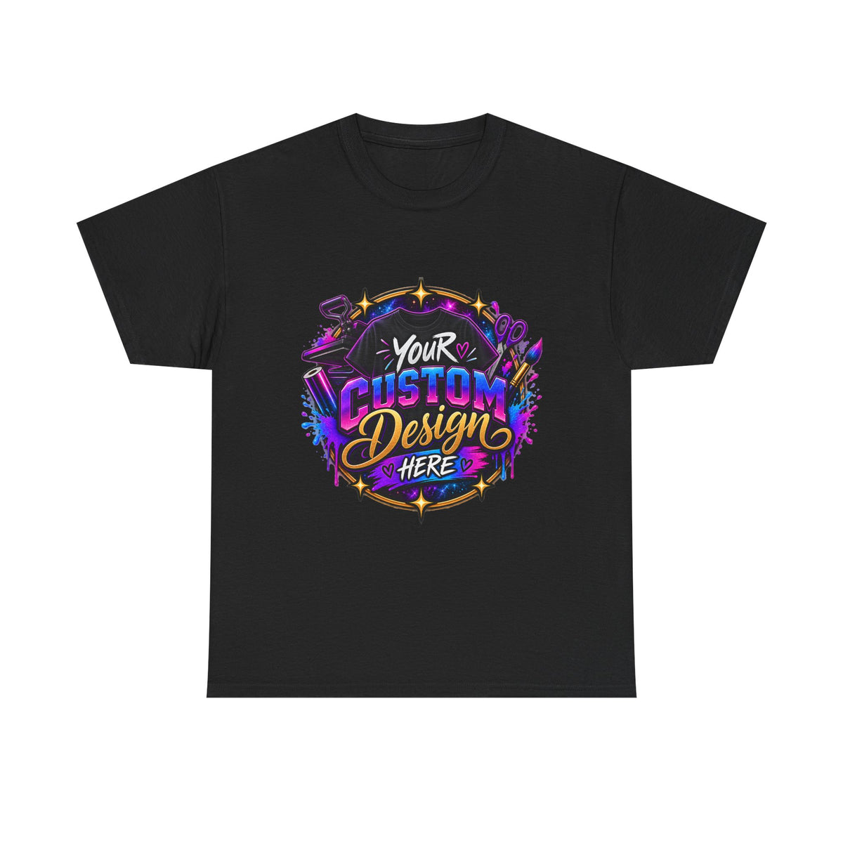 Custom Design Graphic Tee — "Your Custom Design Here"