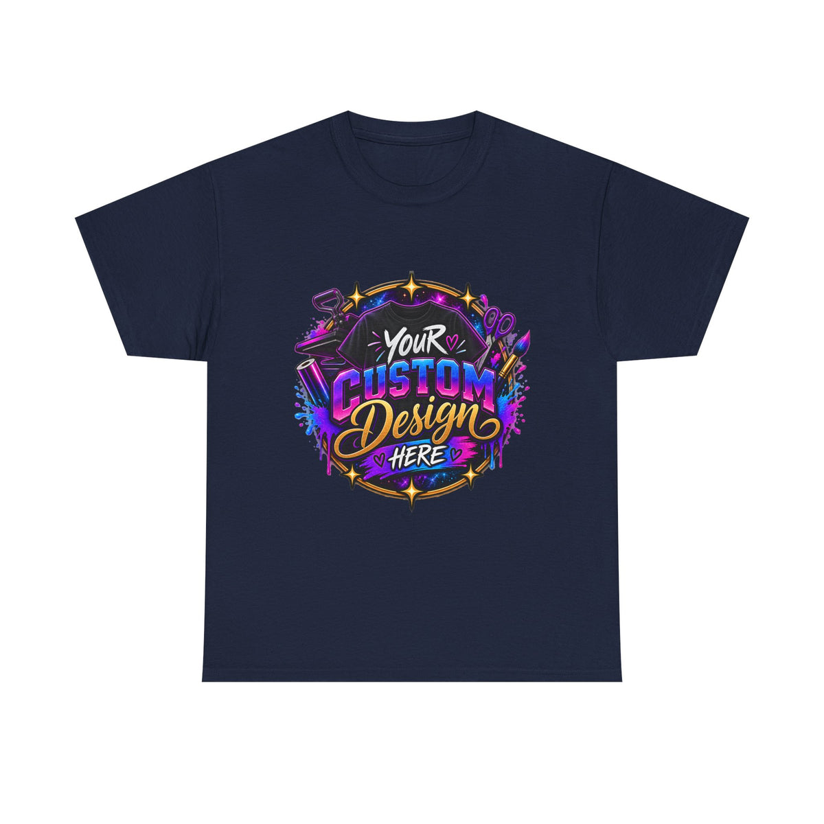 Custom Design Graphic Tee — "Your Custom Design Here"