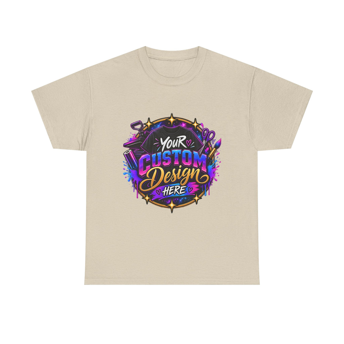 Custom Design Graphic Tee — "Your Custom Design Here"