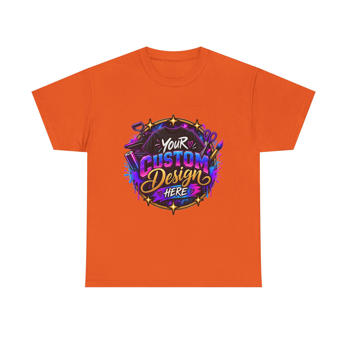 Custom Design Graphic Tee — "Your Custom Design Here"