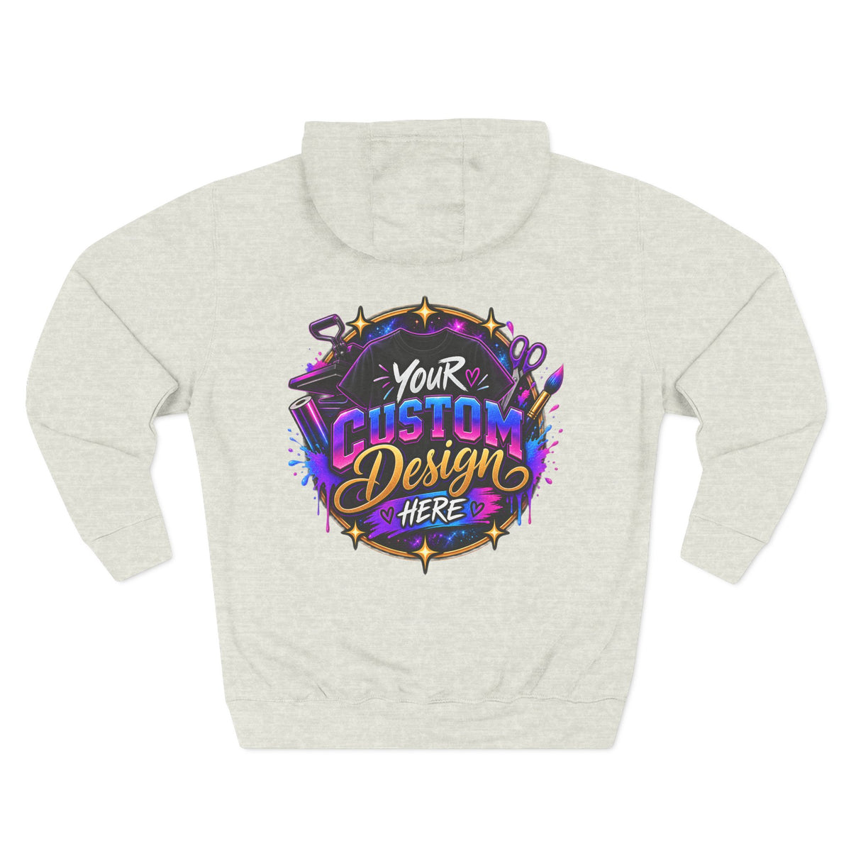 Custom Graphic Hoodie - Your Custom Design Here Fleece Pullover