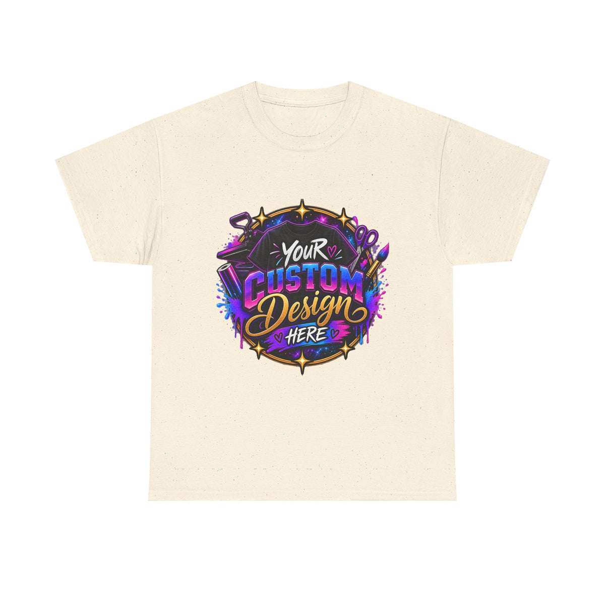 Custom Design Graphic Tee — "Your Custom Design Here"