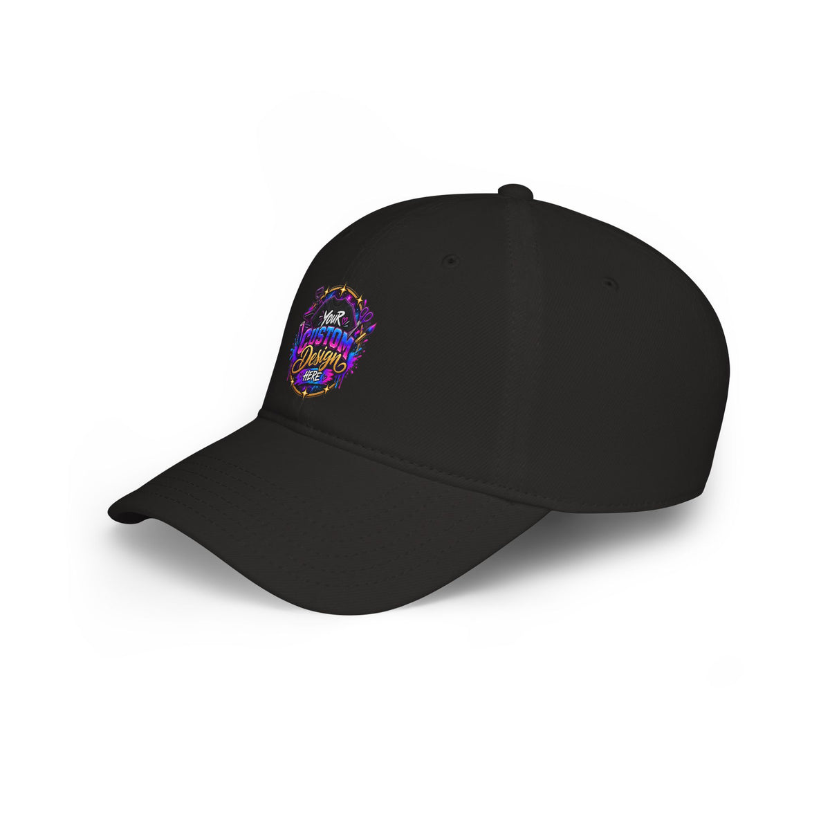 Low Profile Baseball Cap — Custom Vibrant Logo Hat