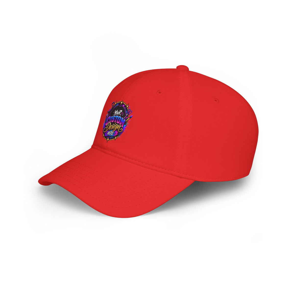 Low Profile Baseball Cap — Custom Vibrant Logo Hat
