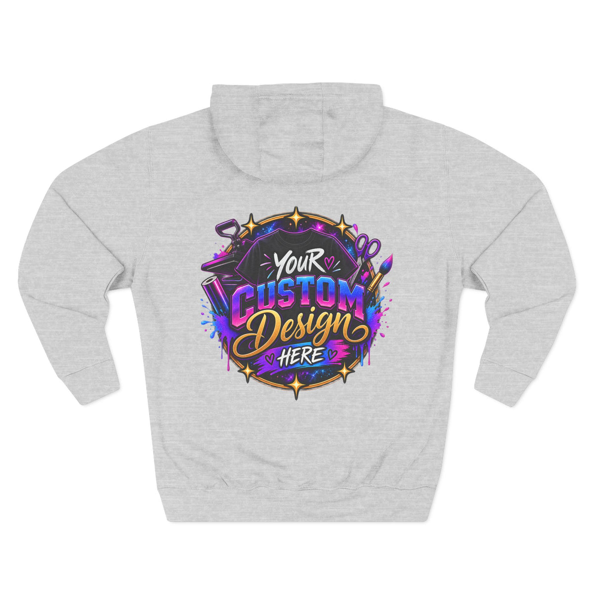 Custom Graphic Hoodie - Your Custom Design Here Fleece Pullover
