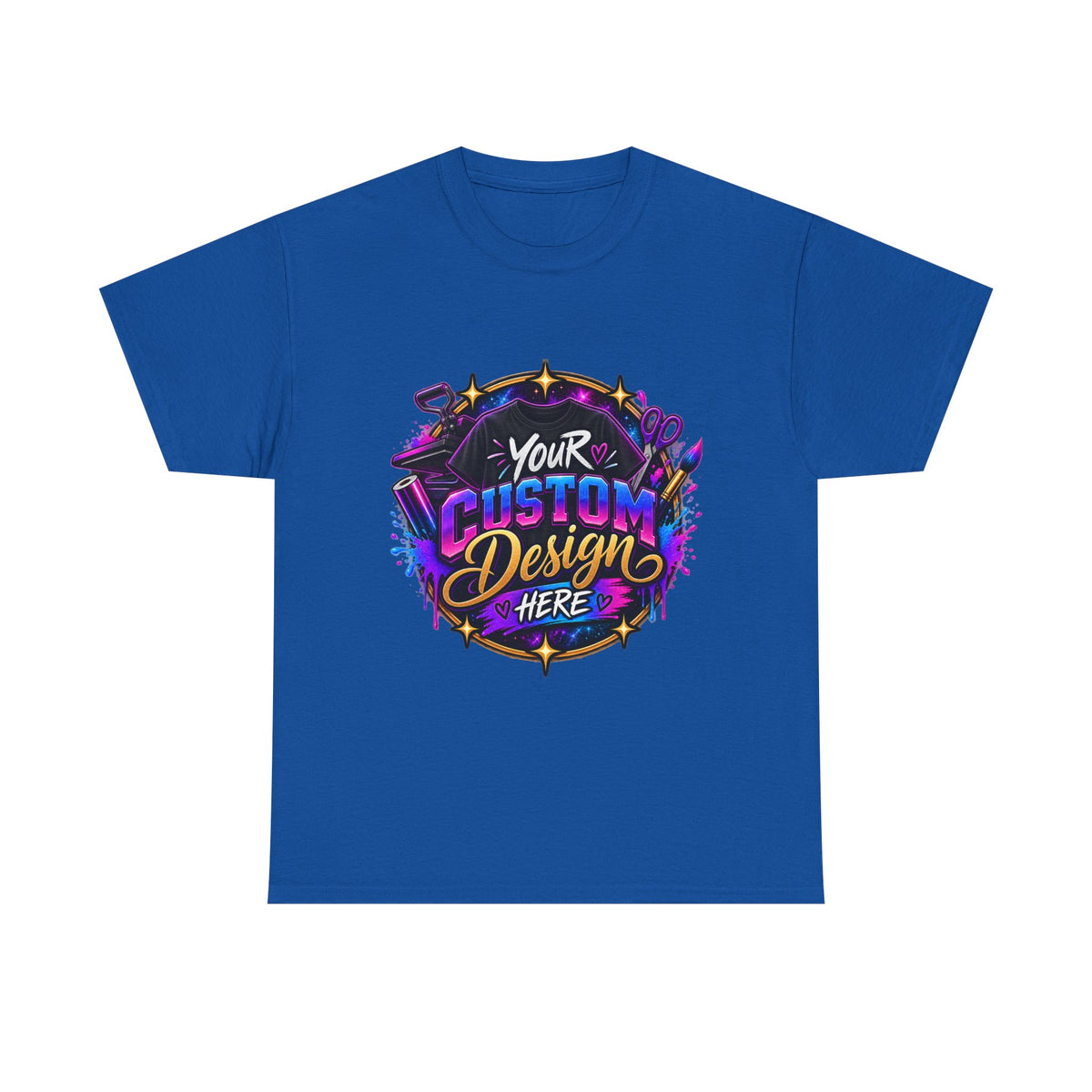 Custom Design Graphic Tee — "Your Custom Design Here"