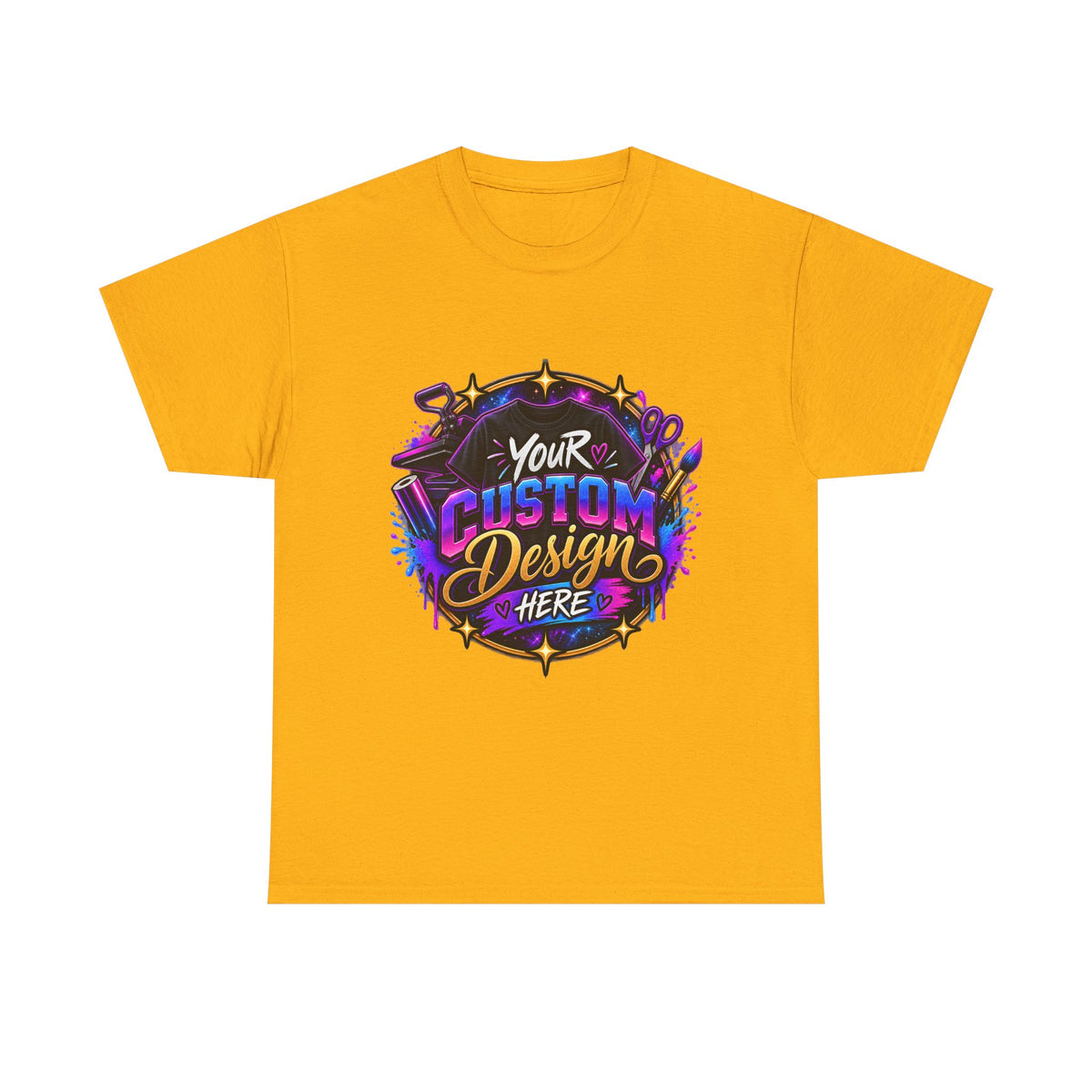 Custom Design Graphic Tee — "Your Custom Design Here"