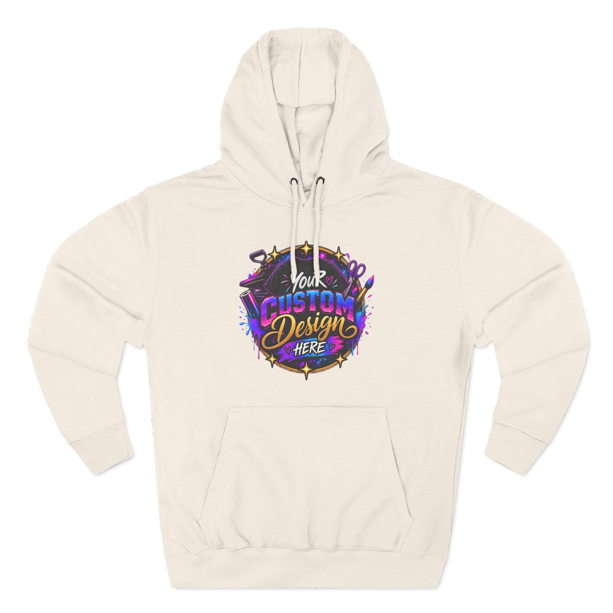 Custom Graphic Hoodie - Your Custom Design Here Fleece Pullover