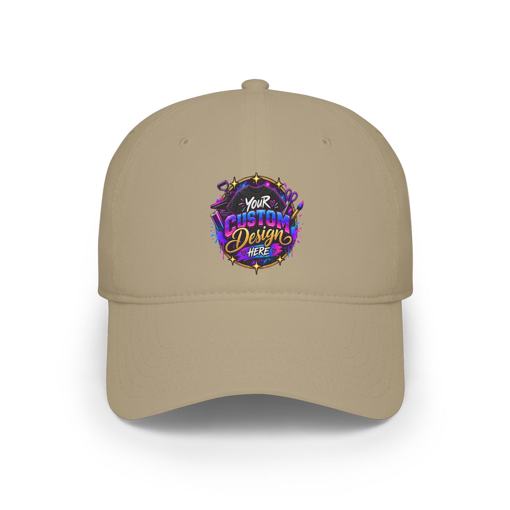 Low Profile Baseball Cap — Custom Vibrant Logo Hat