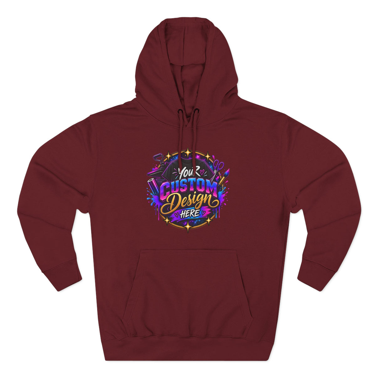 Custom Graphic Hoodie - Your Custom Design Here Fleece Pullover