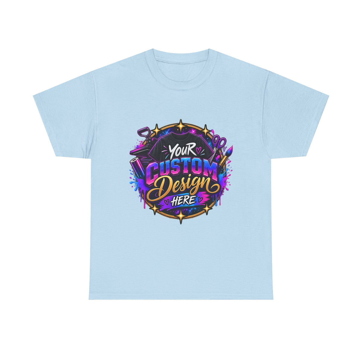 Custom Design Graphic Tee — "Your Custom Design Here"