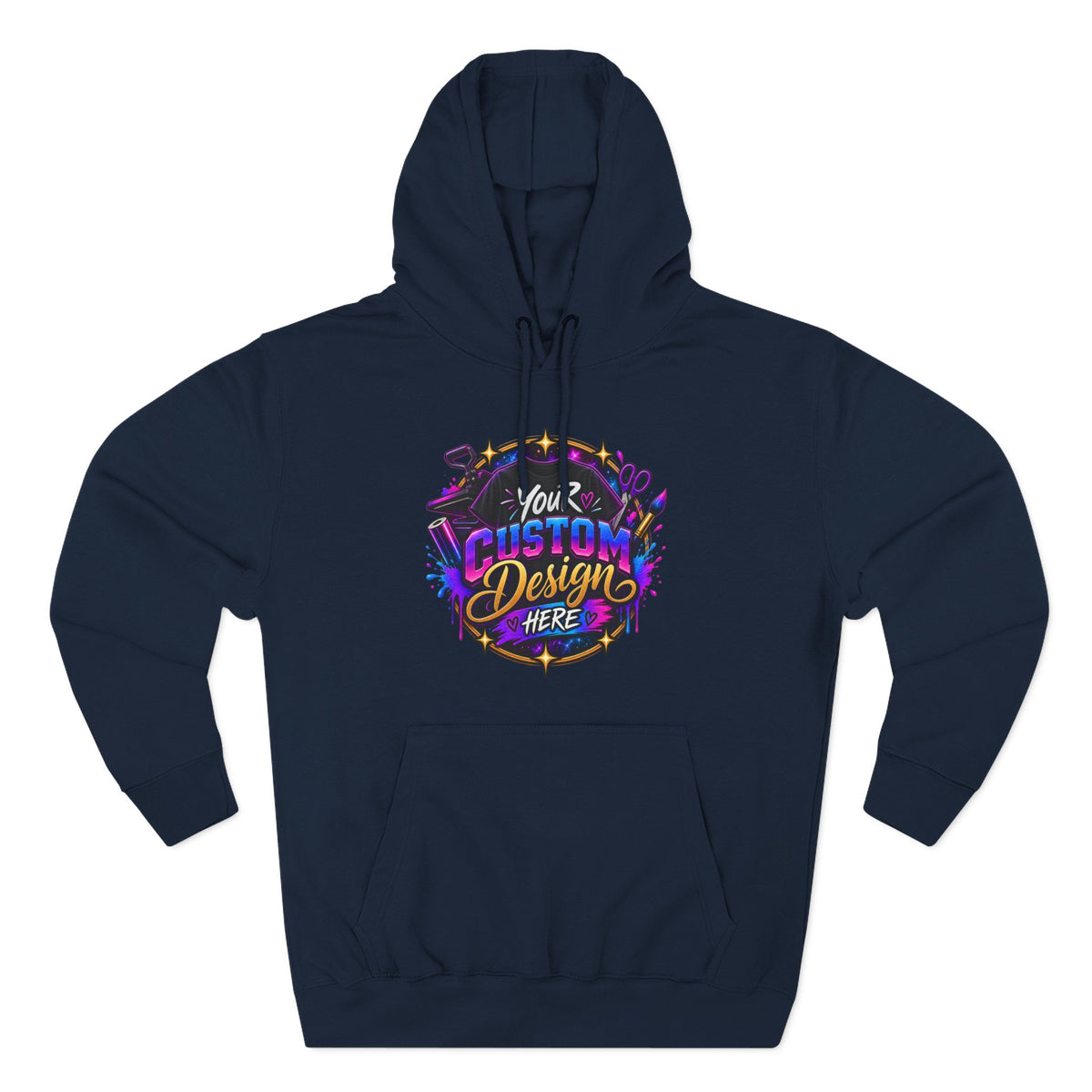 Custom Graphic Hoodie - Your Custom Design Here Fleece Pullover