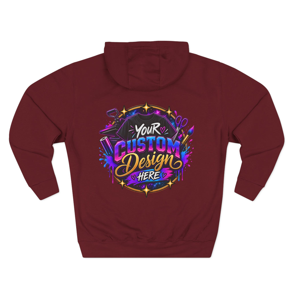 Custom Graphic Hoodie - Your Custom Design Here Fleece Pullover