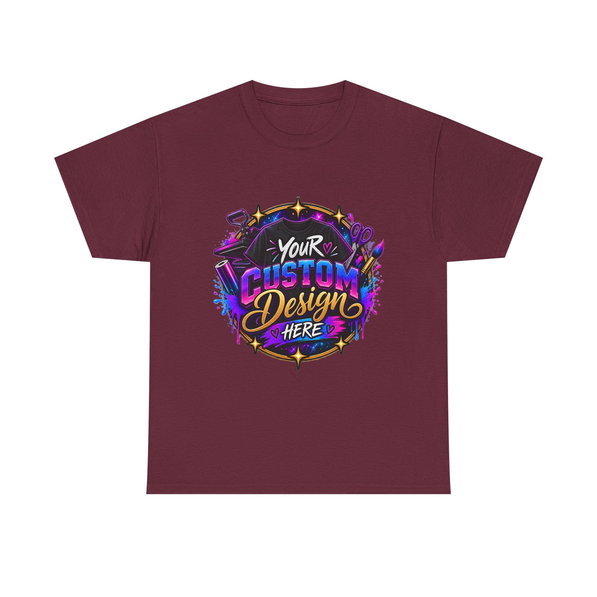 Custom Design Graphic Tee — "Your Custom Design Here"