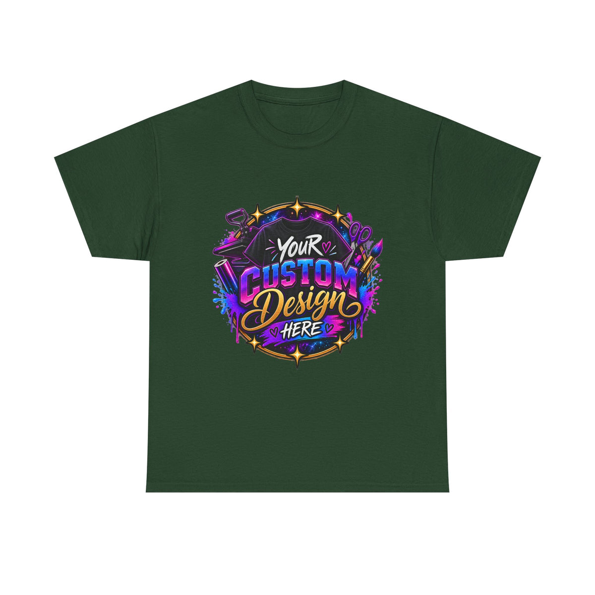 Custom Design Graphic Tee — "Your Custom Design Here"