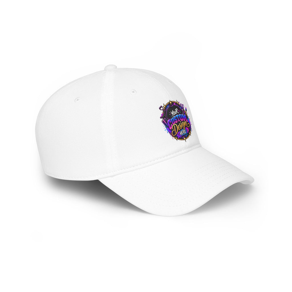Low Profile Baseball Cap — Custom Vibrant Logo Hat