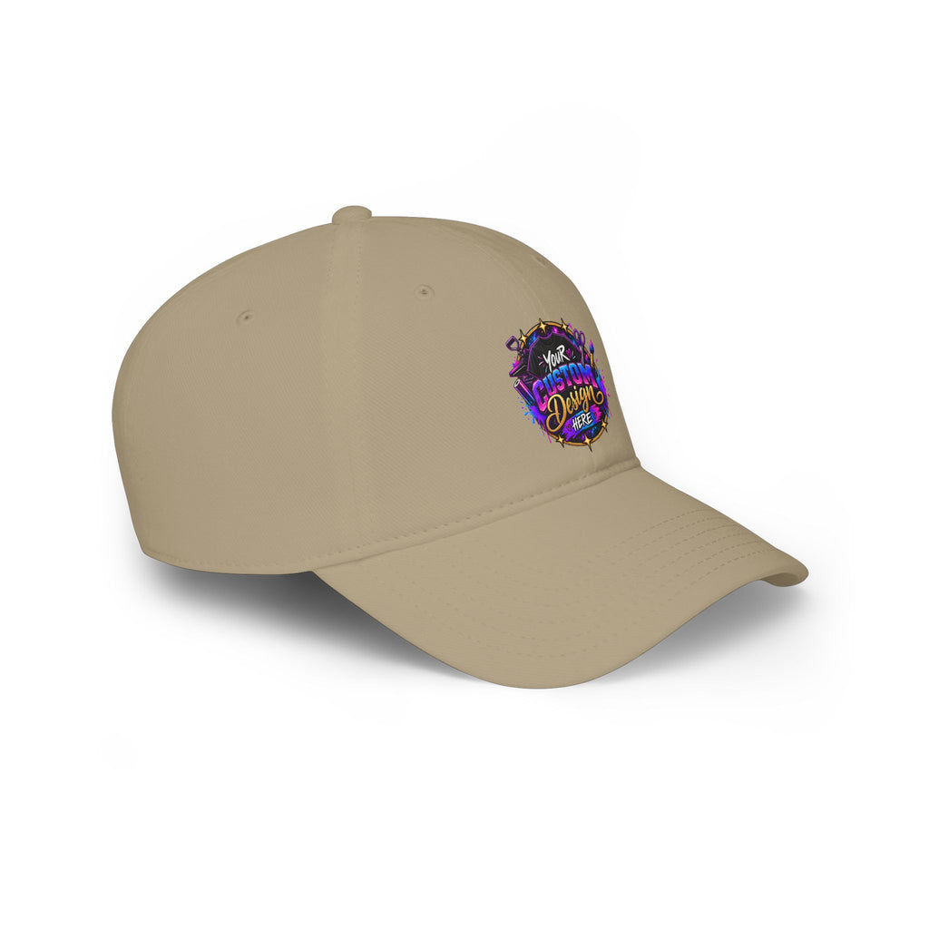 Low Profile Baseball Cap — Custom Vibrant Logo Hat