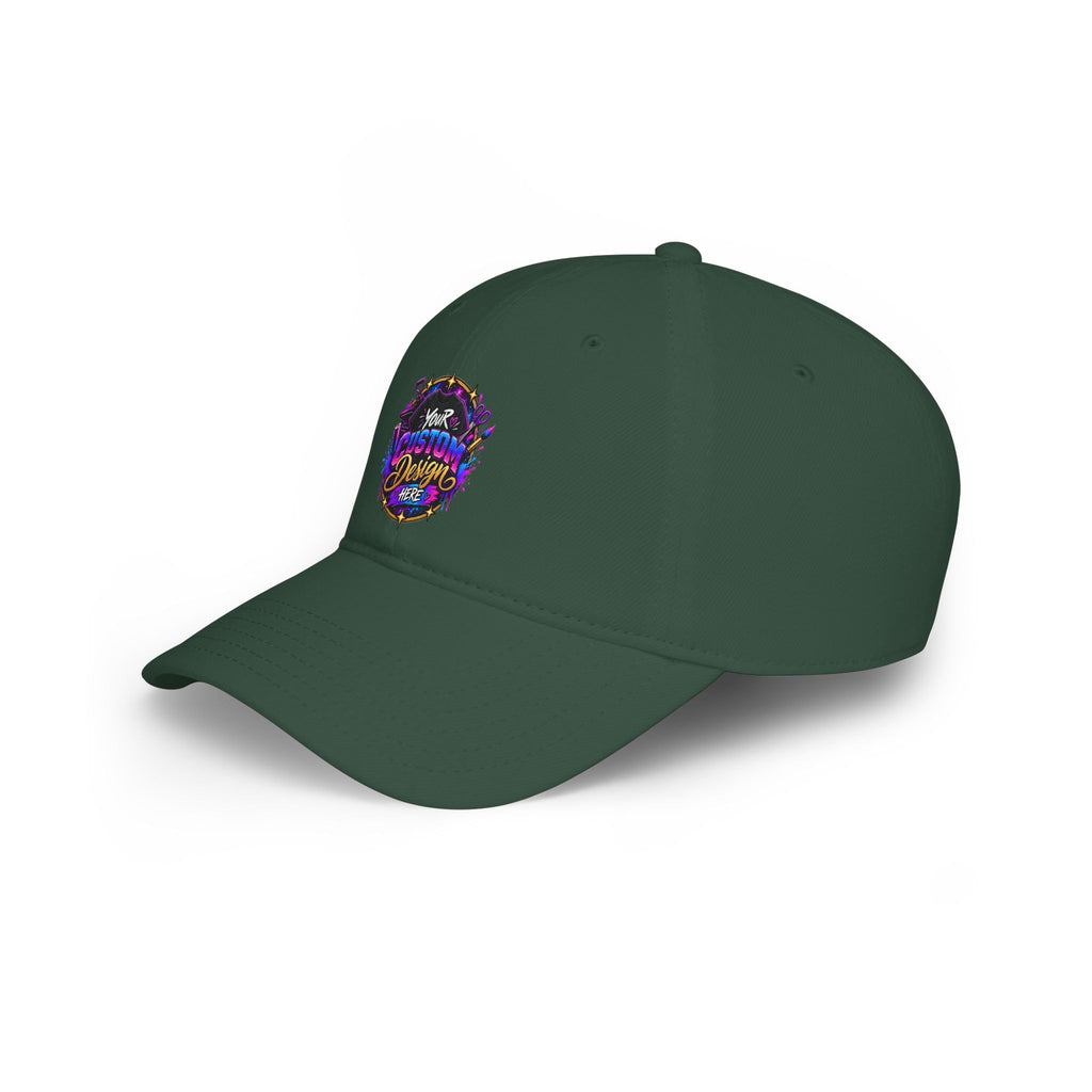 Low Profile Baseball Cap — Custom Vibrant Logo Hat
