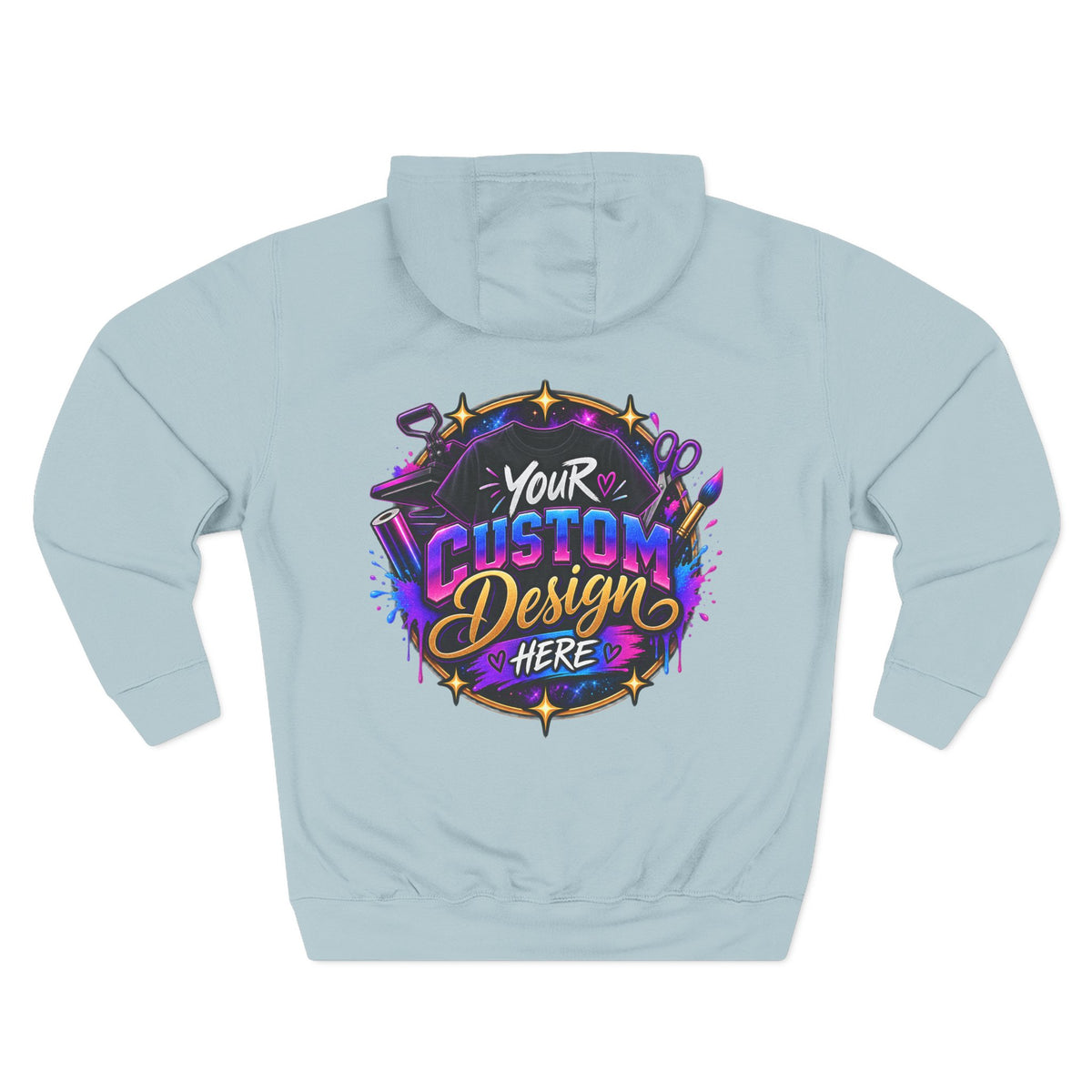 Custom Graphic Hoodie - Your Custom Design Here Fleece Pullover