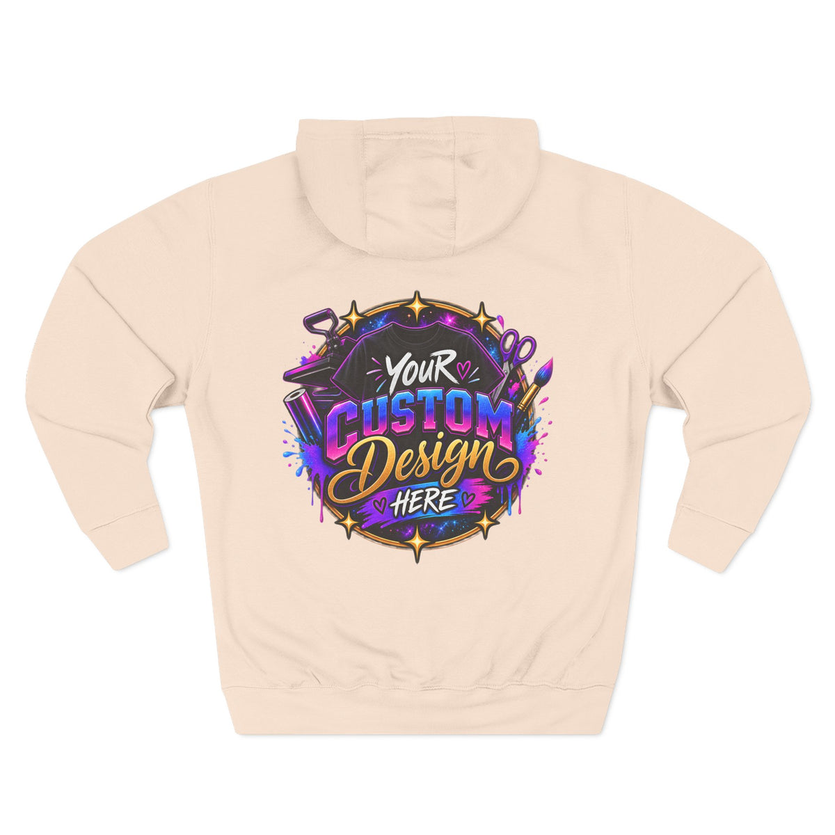Custom Graphic Hoodie - Your Custom Design Here Fleece Pullover