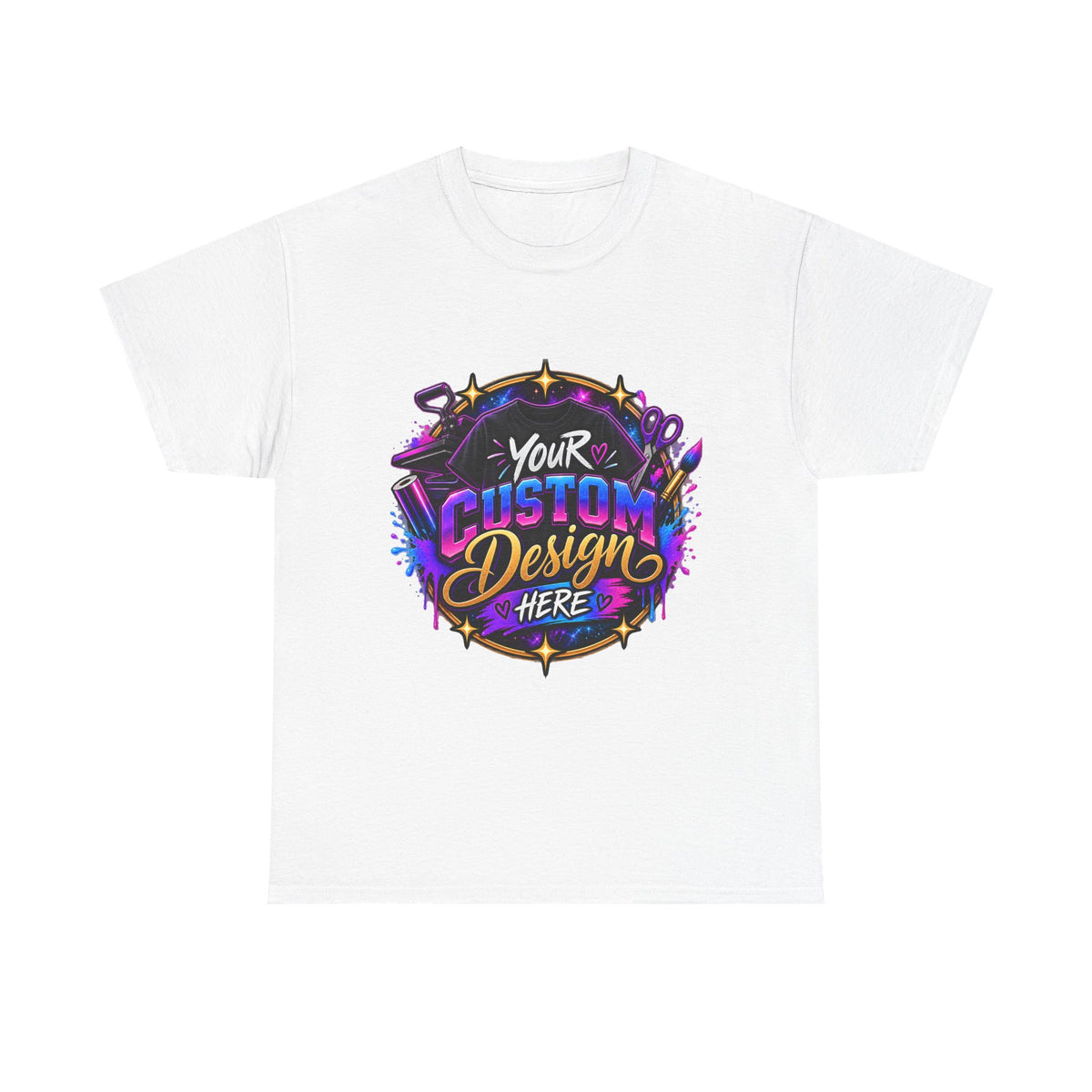 Custom Design Graphic Tee — "Your Custom Design Here"