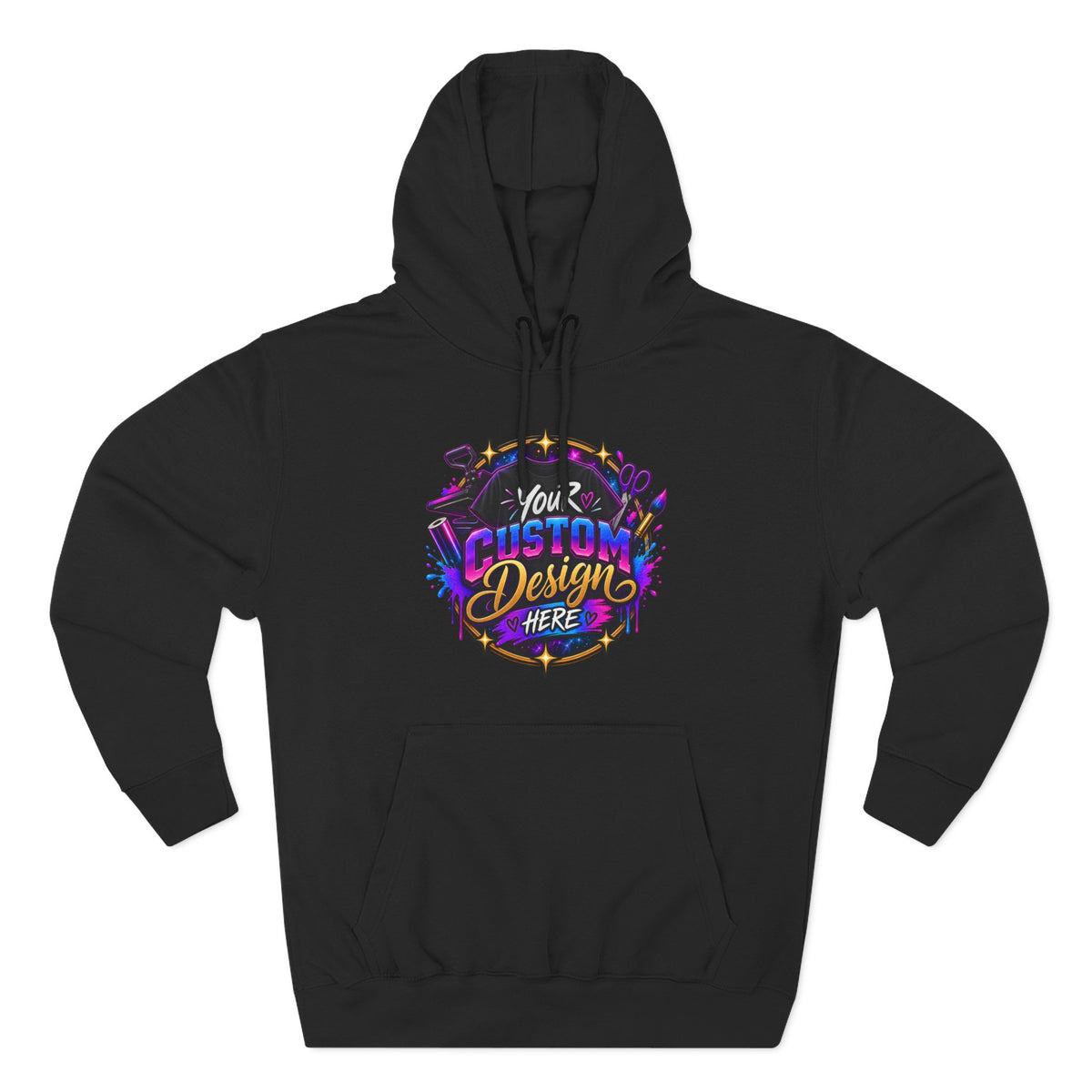 Custom Graphic Hoodie - Your Custom Design Here Fleece Pullover
