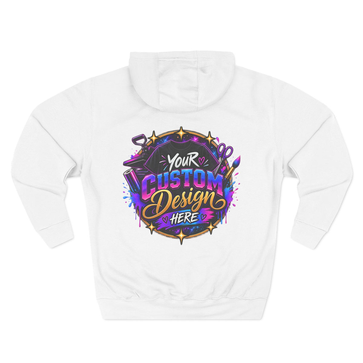 Custom Graphic Hoodie - Your Custom Design Here Fleece Pullover