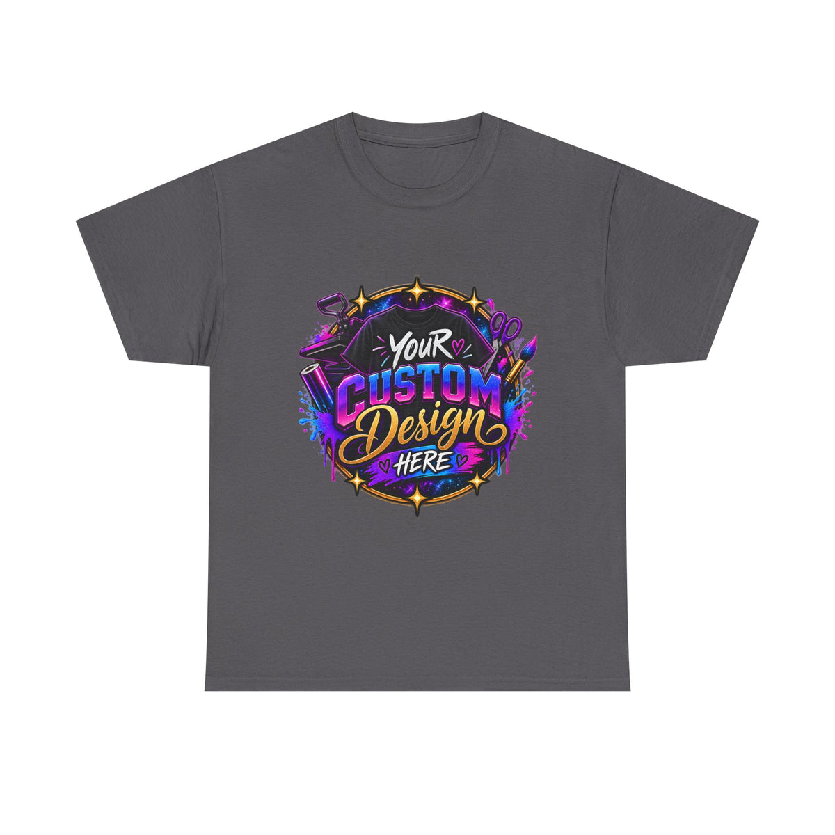 Custom Design Graphic Tee — "Your Custom Design Here"