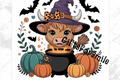 UV 20oz Cute-Halloween-Cow-Witch-Tumbler