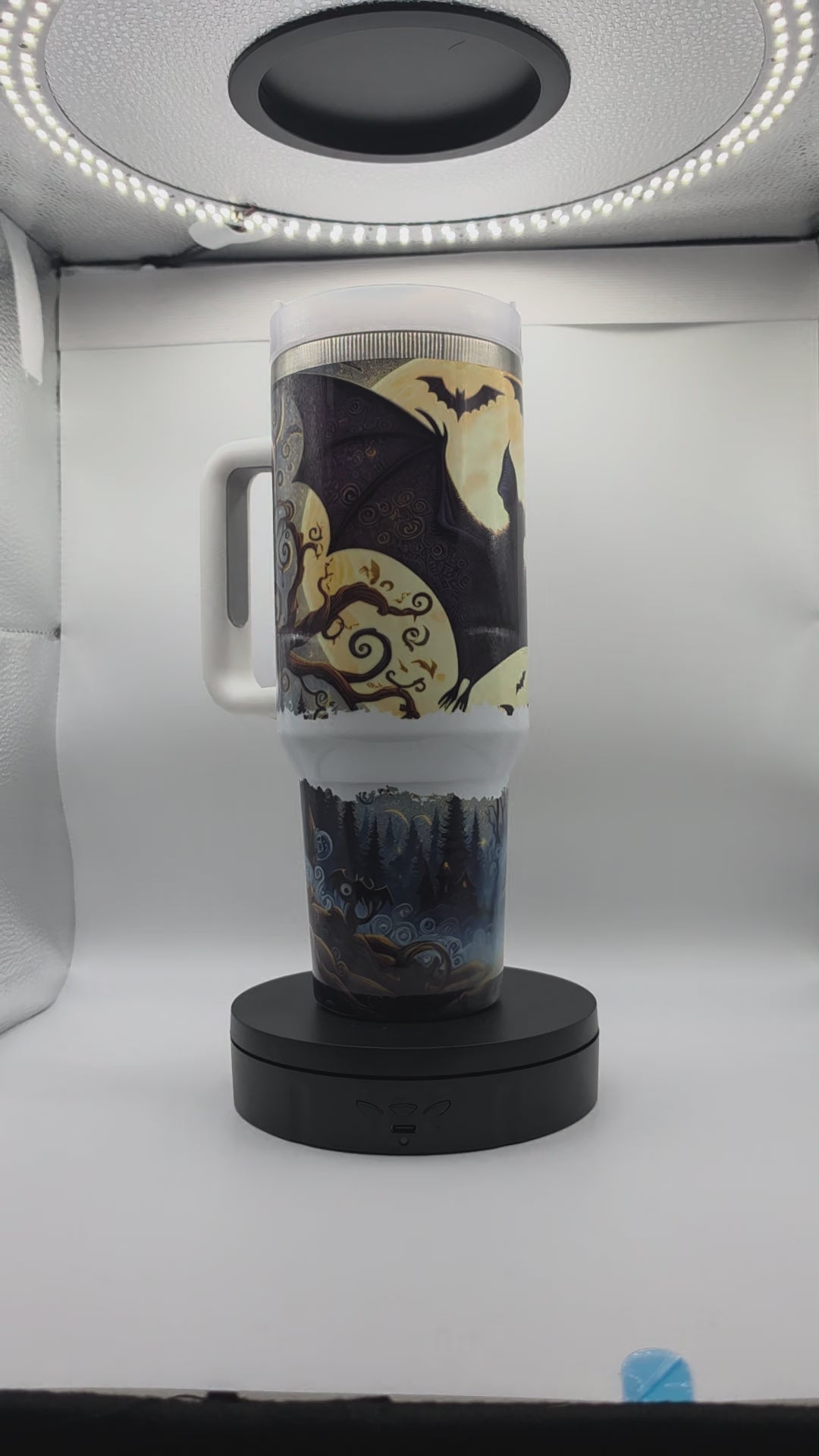Sublimation 40oz Bats-Full-Moon-Halloween