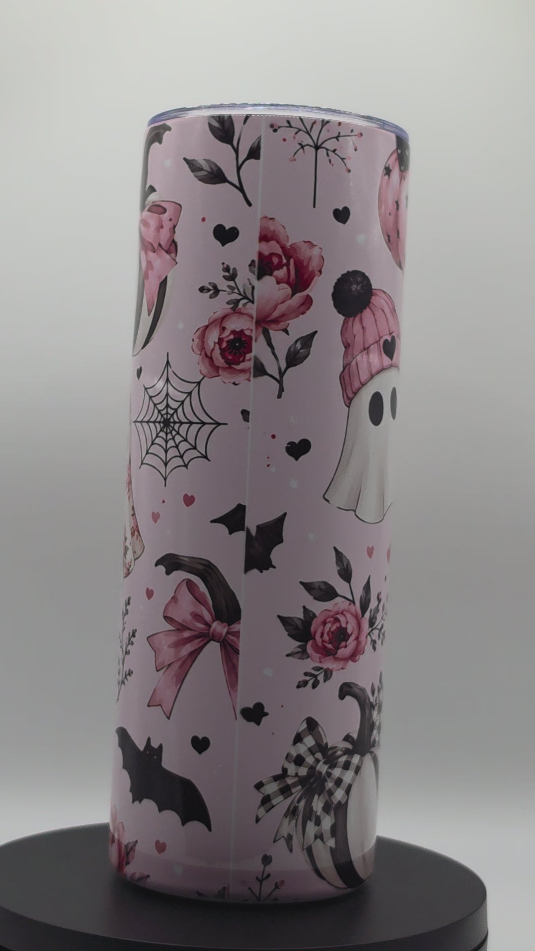 Sublimation Coquette Ghost Pumpkin 20oz Tumbler Wrap